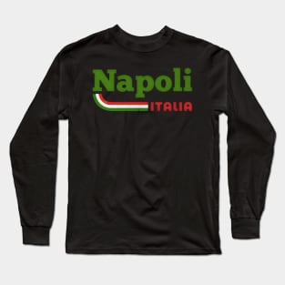 Napoli, Italia // Retro Italian Region Design Long Sleeve T-Shirt